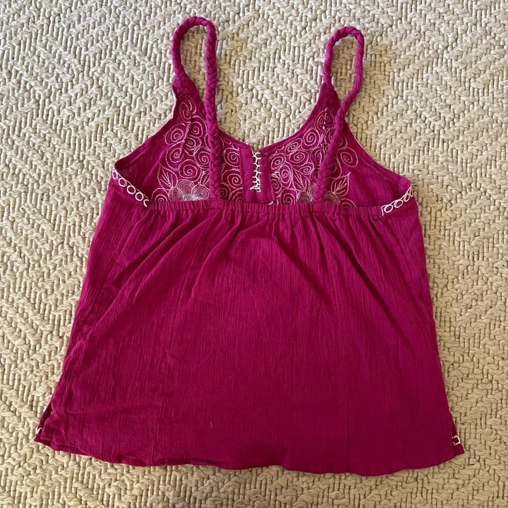 Boho Embroidered Tank Top Cami - Picture 5 of 7